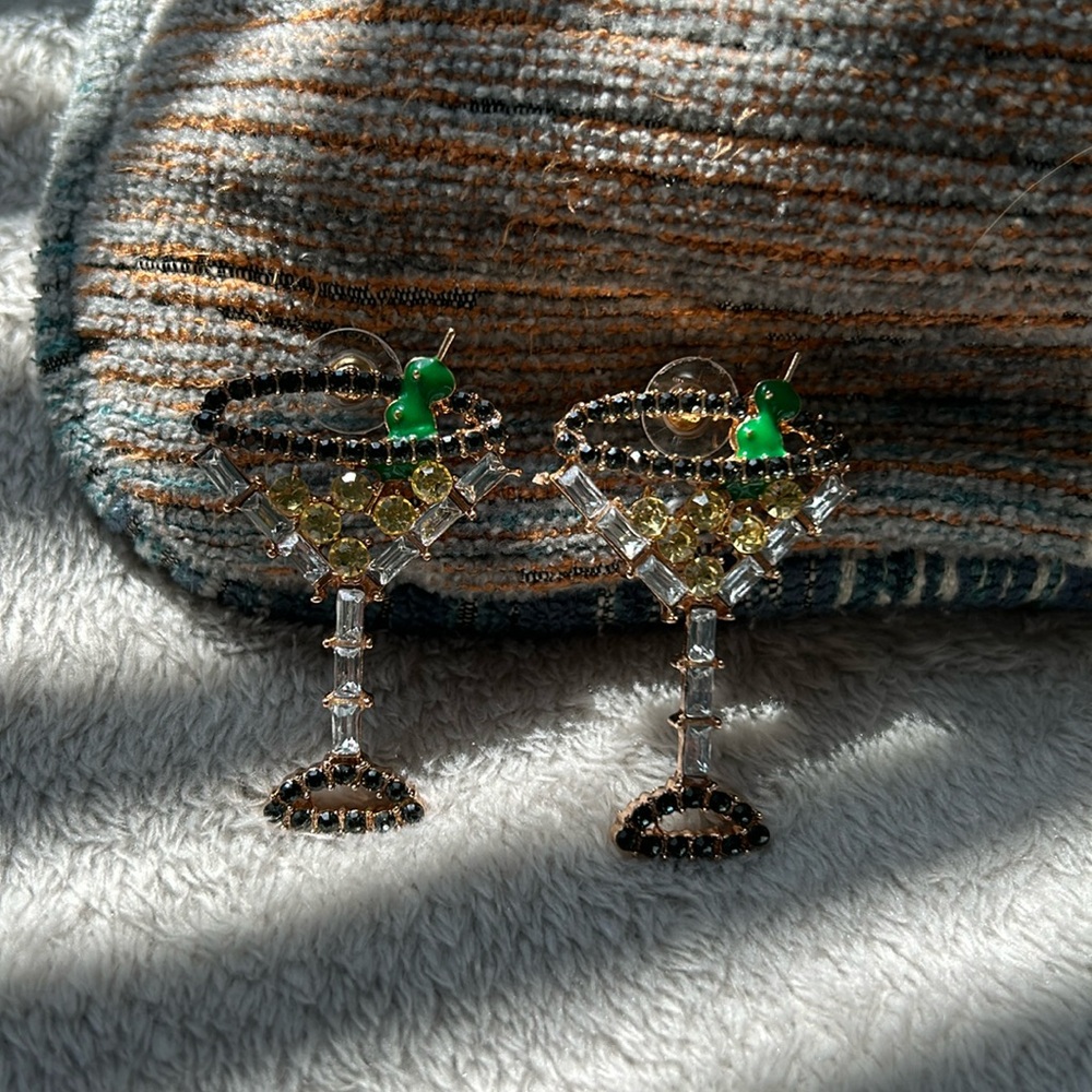 Martini Glass Earrings